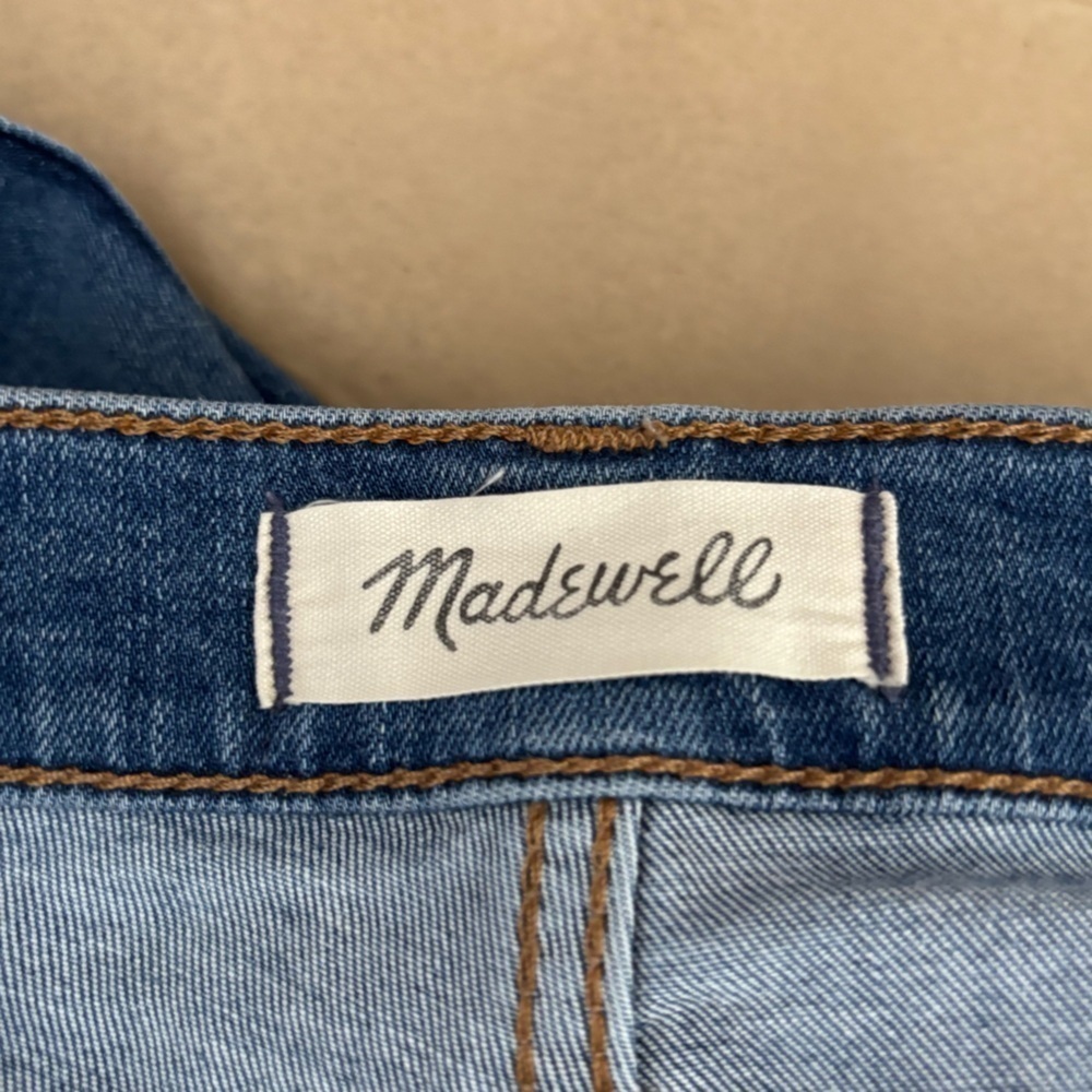Madewell Stovepipe Jeans in Harsdale Wash Slim Stretch High Rise Denim 27 - Picture 11 of 15